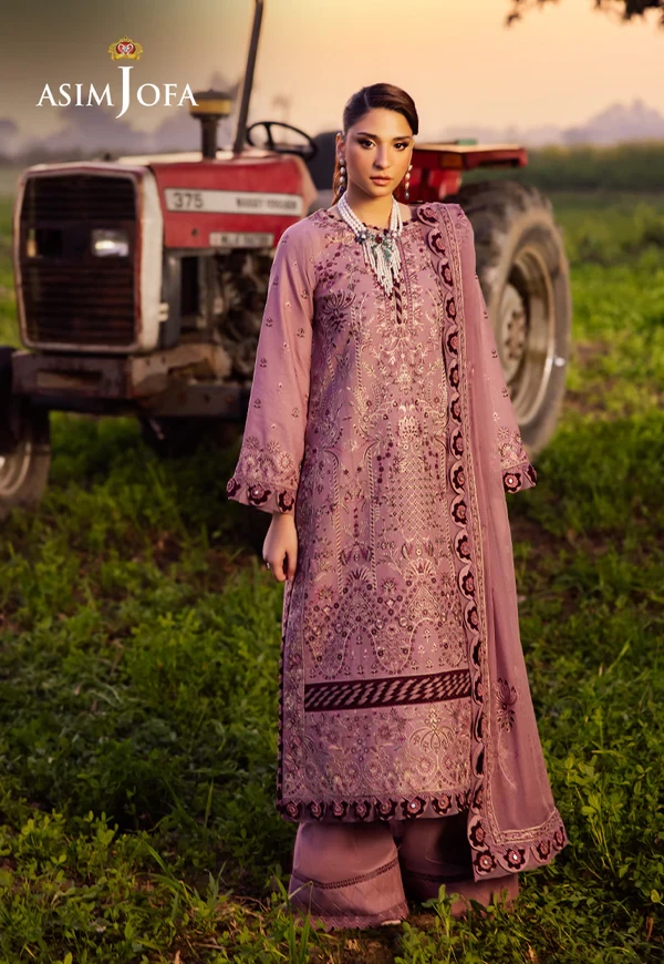 AJELL-02 EMBROIDERED LAWN 3 PCS