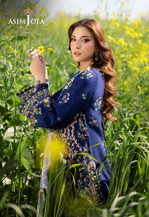 AJELL-11 EMBROIDERED LAWN 3 PCS