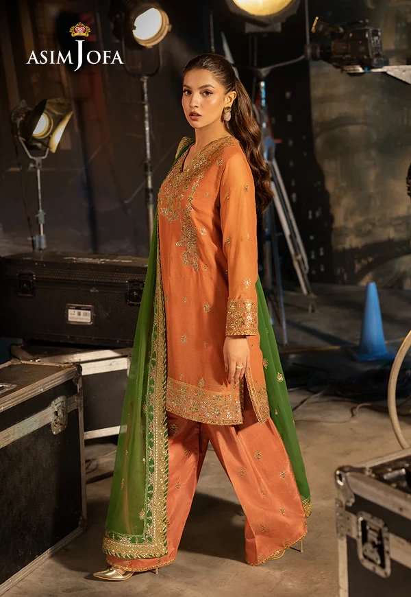 AJLF-03 EMBROIDERED CHIFFON 3 PCS