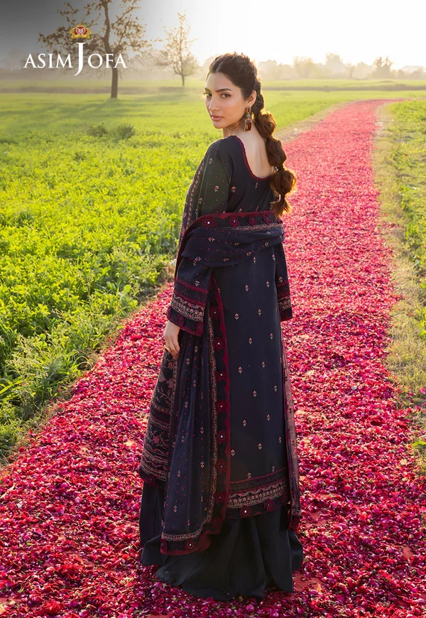 AJELL-01 EMBROIDERED LAWN 3 PCS