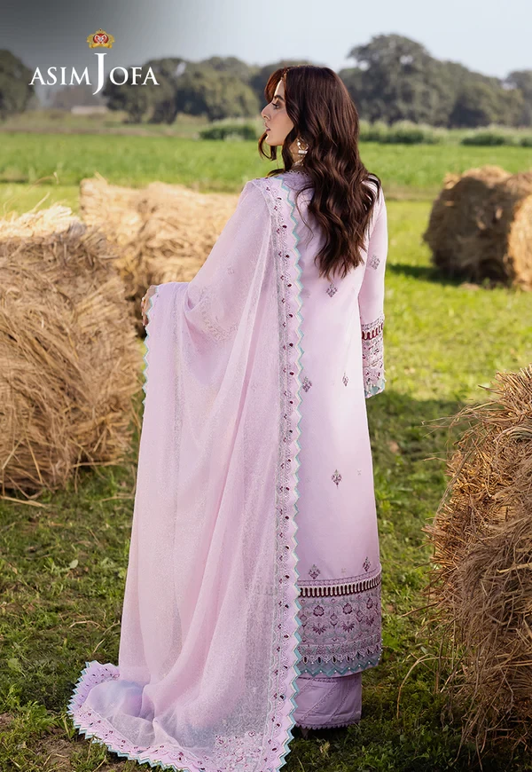 AJELL-09 EMBROIDERED LAWN 3 PCS