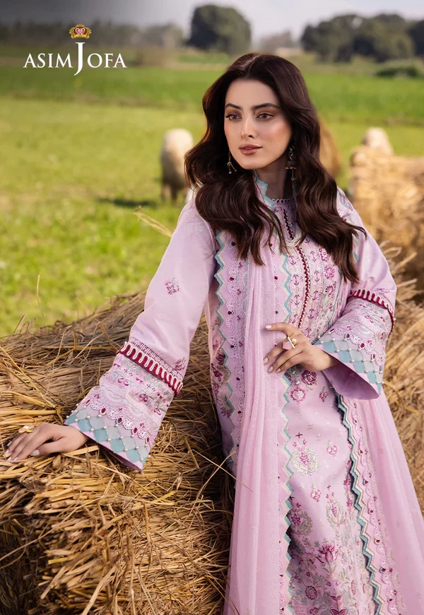 AJELL-09 EMBROIDERED LAWN 3 PCS