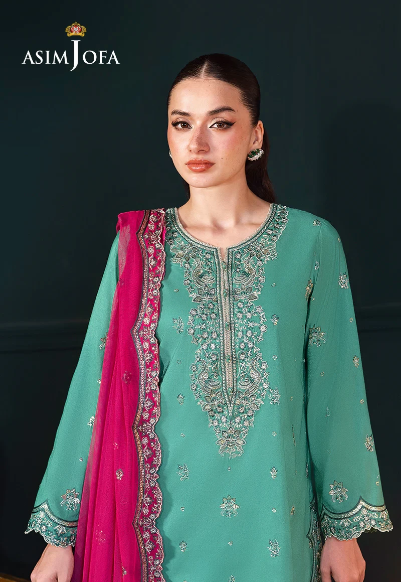 EMBROIDERED RAW SILK  -  AJLFC-04-UNS