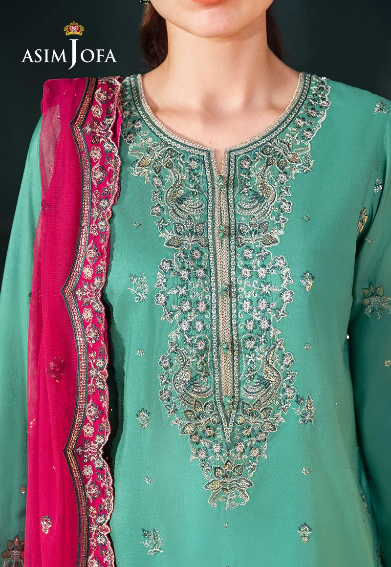 EMBROIDERED RAW SILK  -  AJLFC-04-UNS