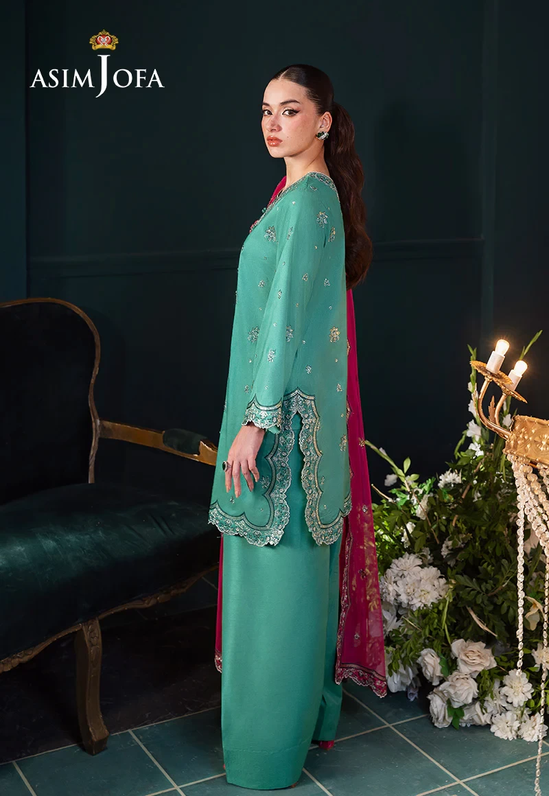 EMBROIDERED RAW SILK  -  AJLFC-04-UNS