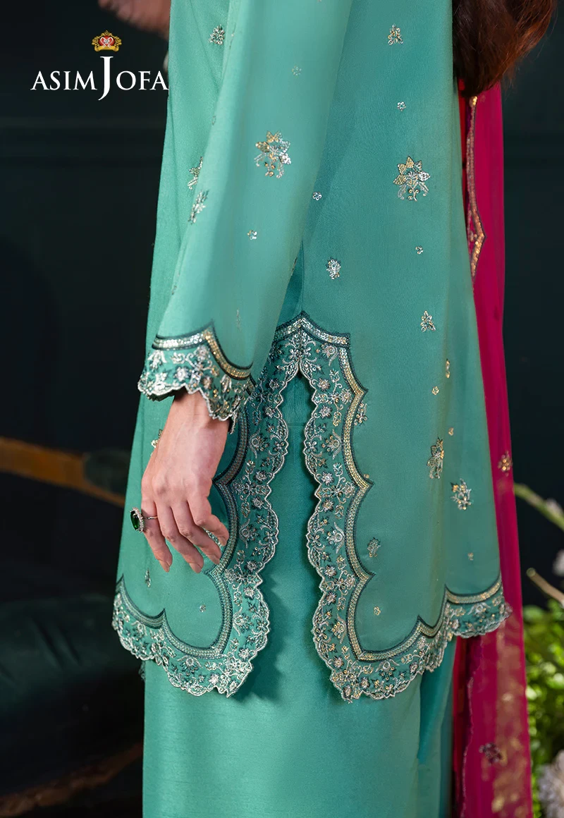 EMBROIDERED RAW SILK  -  AJLFC-04-UNS