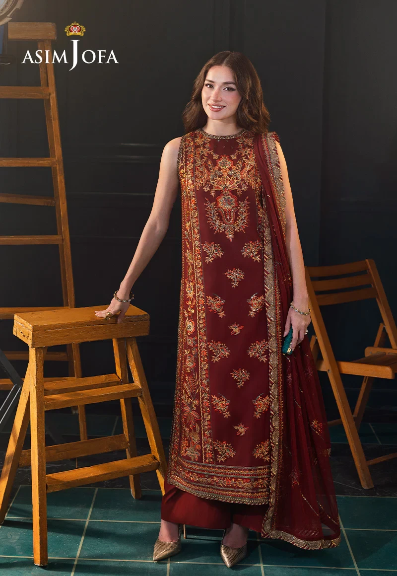 EMBROIDERED SLUB LAWN - AJLFC-05-UNS