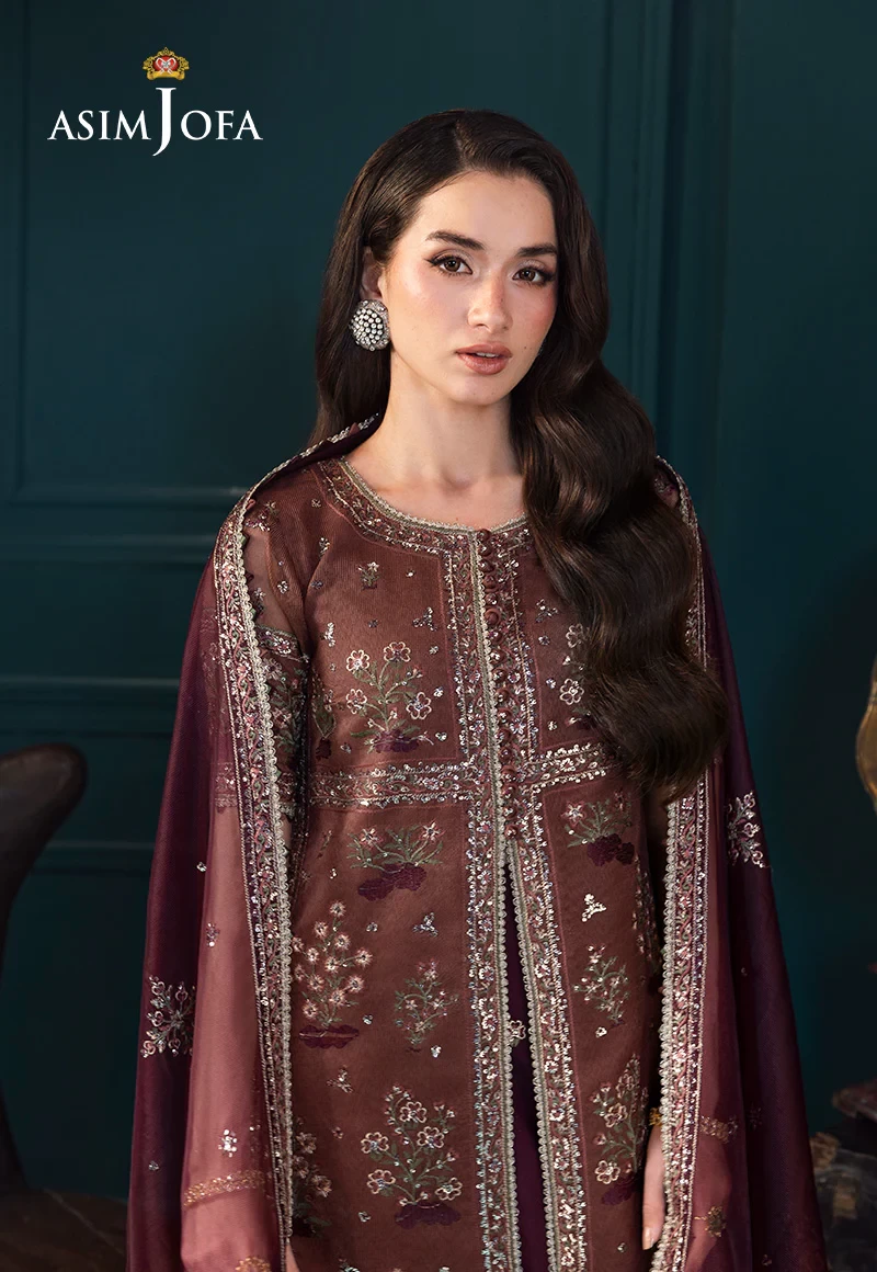 EMBROIDERED JAVERIA NET -  AJLFC-08-UNS