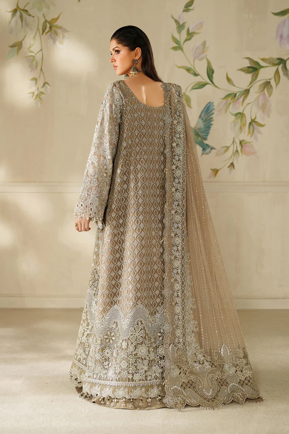 EMBROIDERED CHIFFON CH14-08 - CHV14D08
