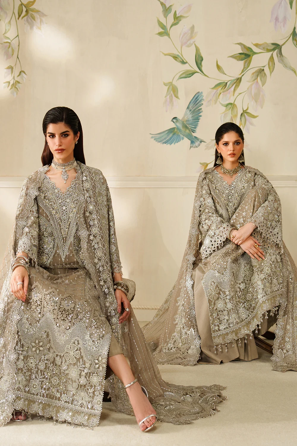 EMBROIDERED CHIFFON CH14-08 - CHV14D08