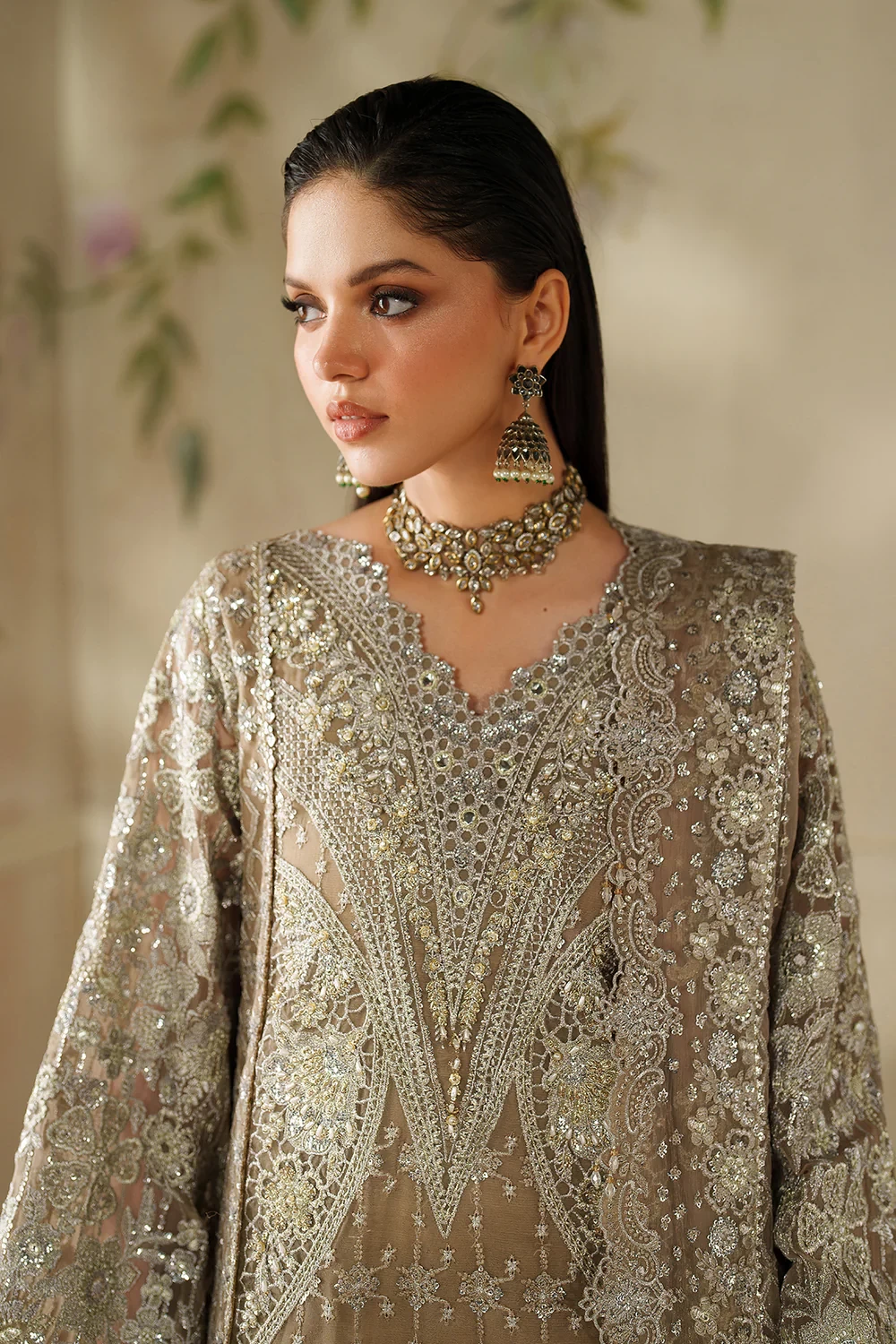 EMBROIDERED CHIFFON CH14-08 - CHV14D08