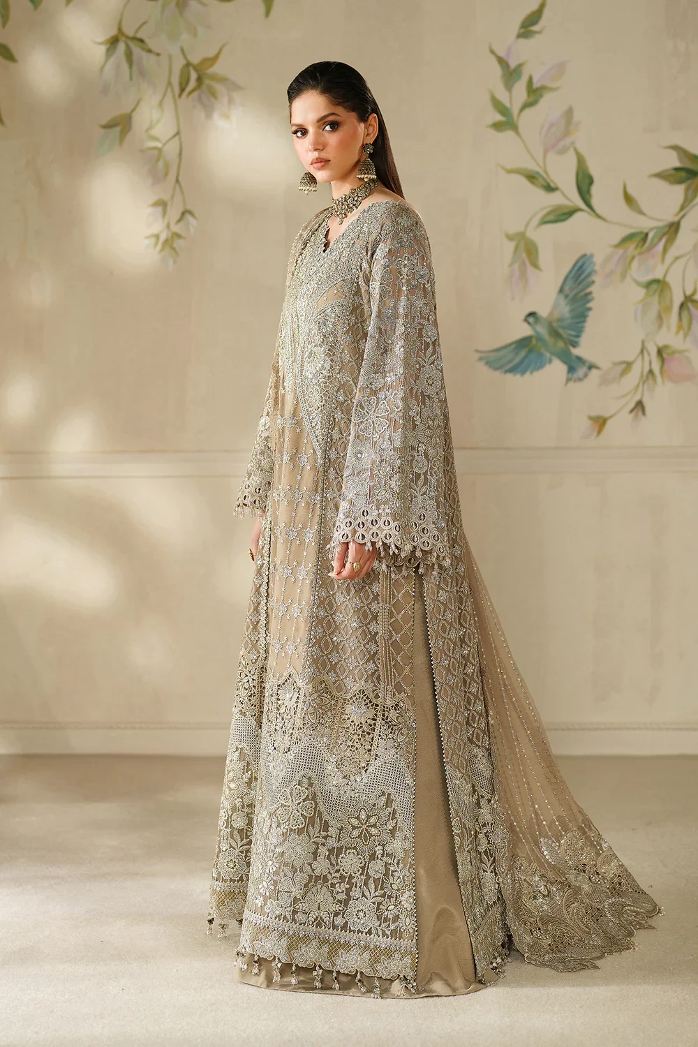 EMBROIDERED CHIFFON CH14-08 - CHV14D08
