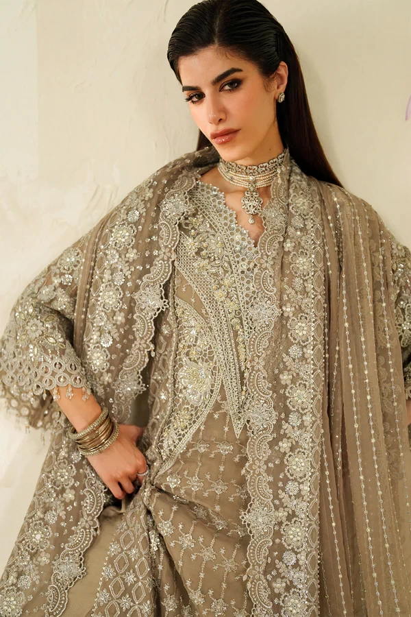 EMBROIDERED CHIFFON CH14-08 - CHV14D08