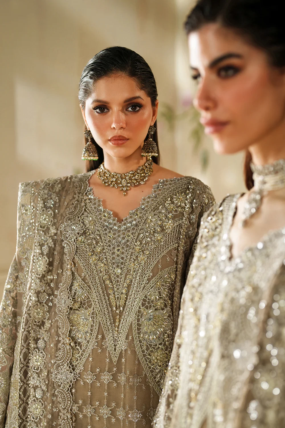 EMBROIDERED CHIFFON CH14-08 - CHV14D08