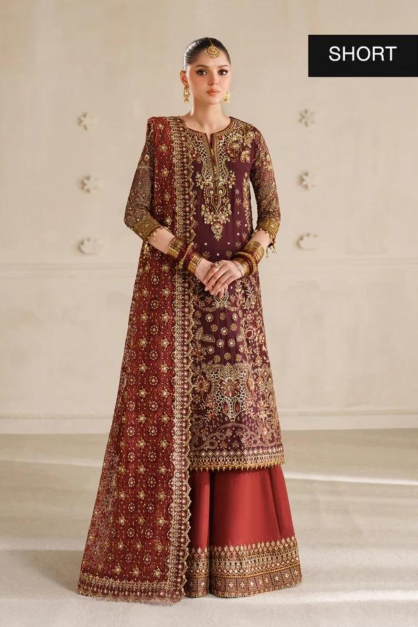 EMBROIDERED CHIFFON CH14-07 - CHV14D07