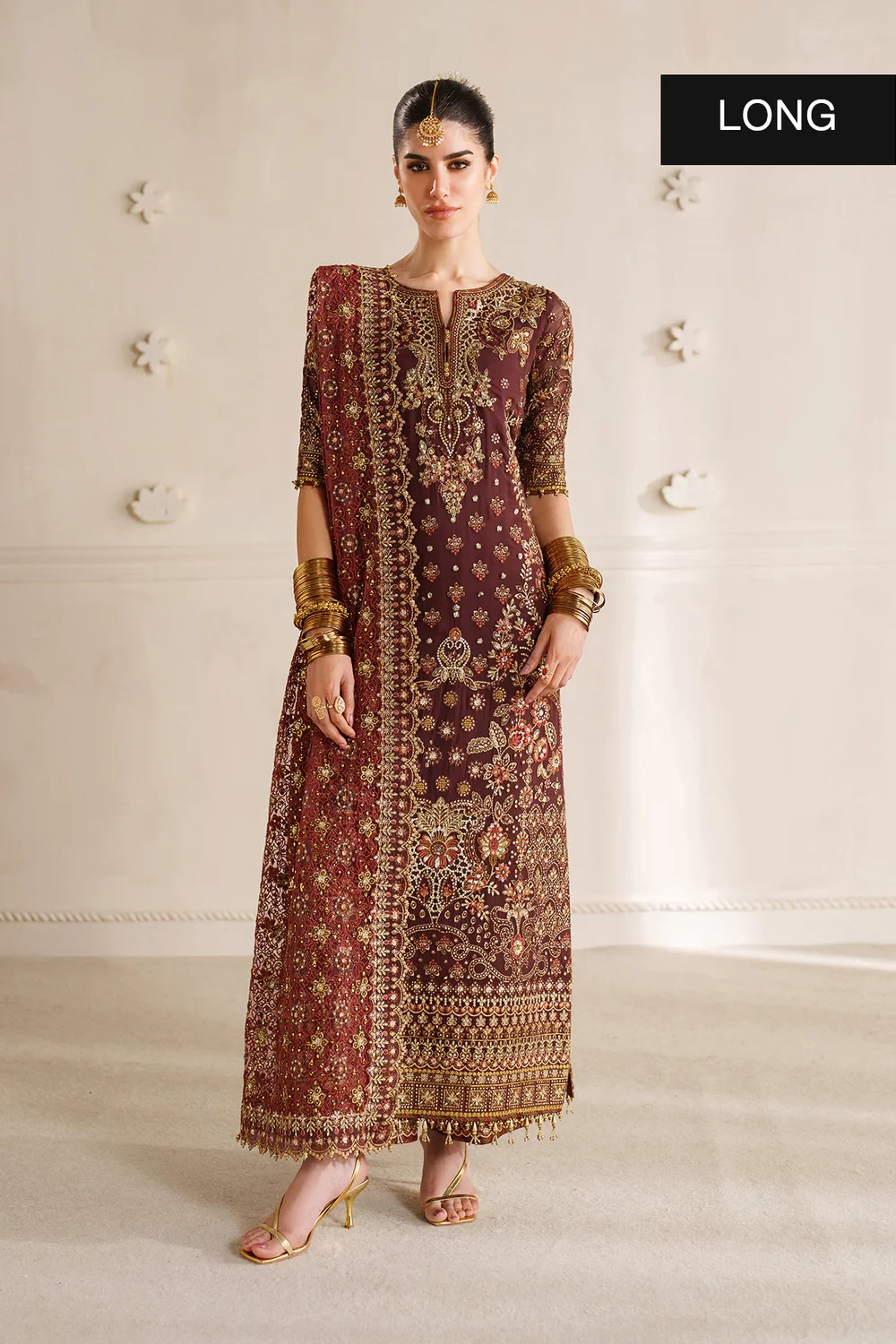 EMBROIDERED CHIFFON CH14-07 - CHV14D07