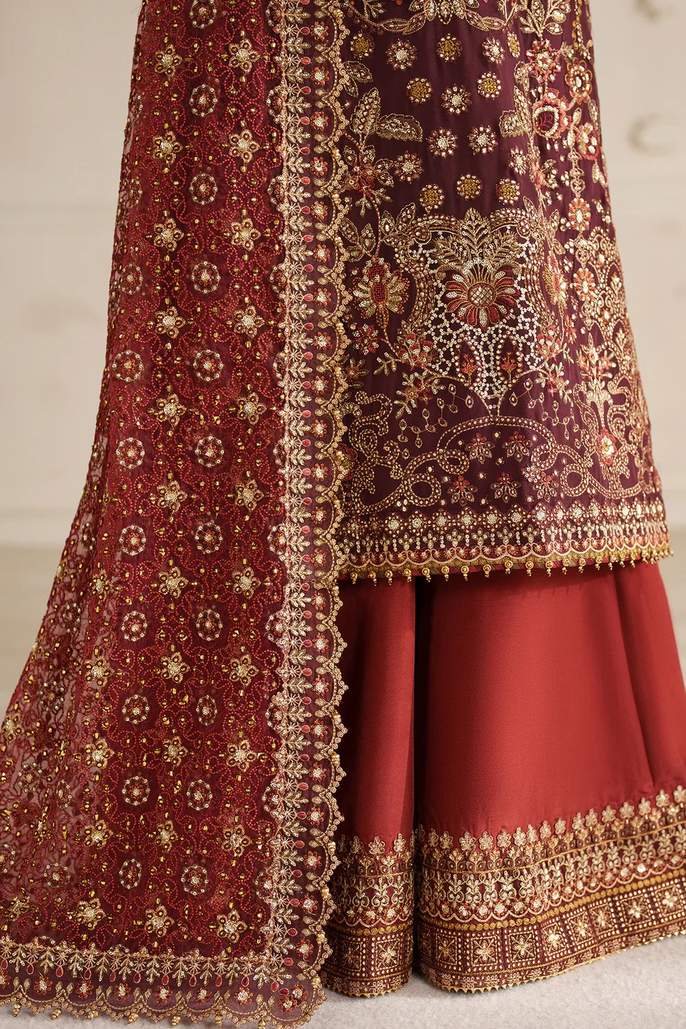 EMBROIDERED CHIFFON CH14-07 - CHV14D07