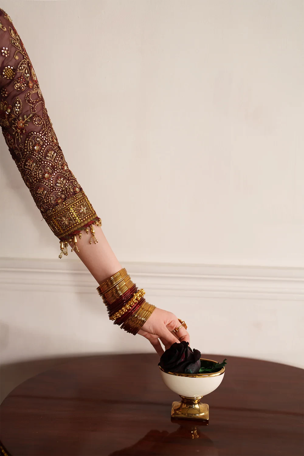 EMBROIDERED CHIFFON CH14-07 - CHV14D07