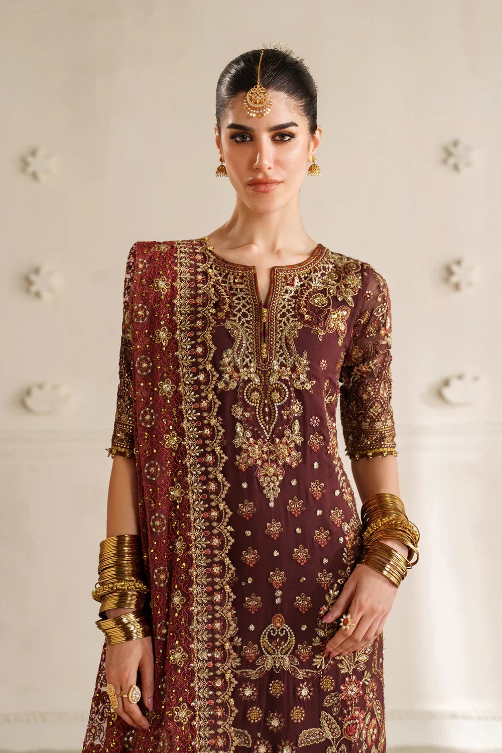 EMBROIDERED CHIFFON CH14-07 - CHV14D07