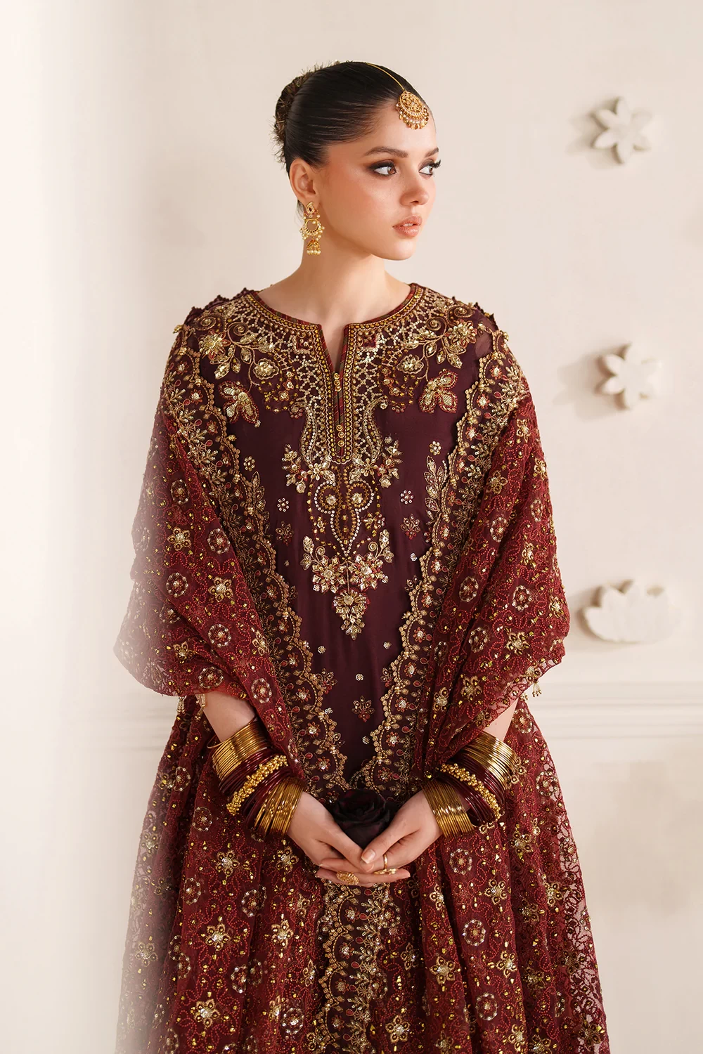EMBROIDERED CHIFFON CH14-07 - CHV14D07
