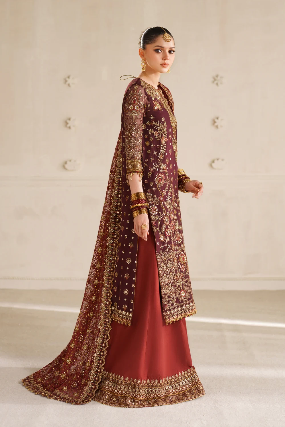 EMBROIDERED CHIFFON CH14-07 - CHV14D07