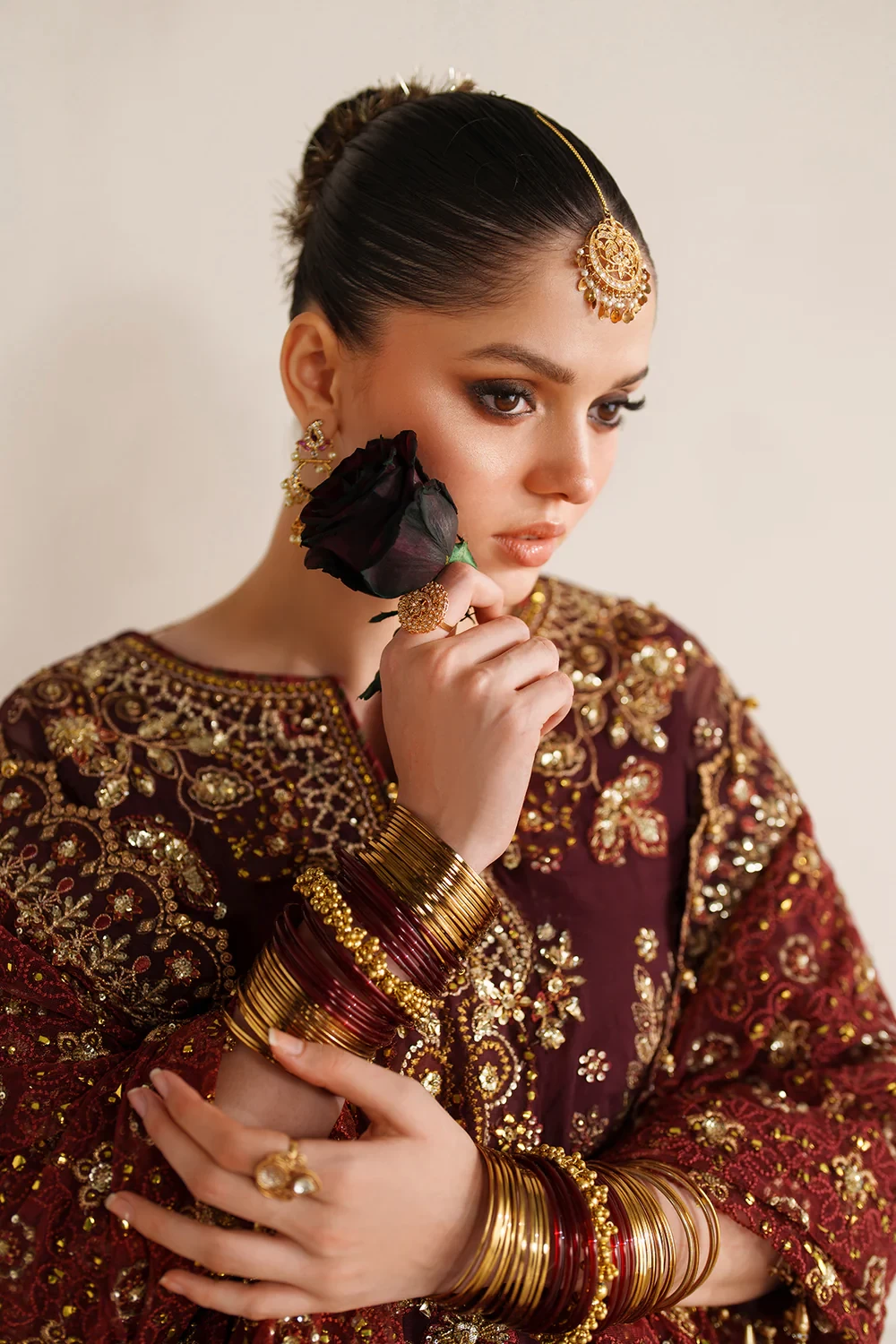 EMBROIDERED CHIFFON CH14-07 - CHV14D07