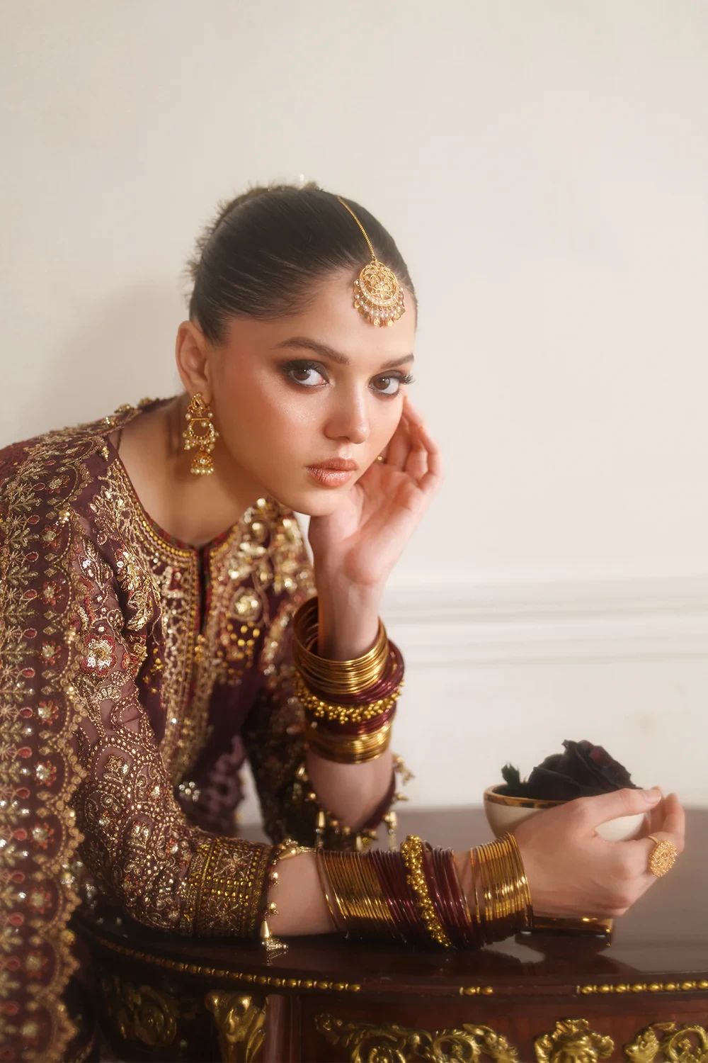 EMBROIDERED CHIFFON CH14-07 - CHV14D07