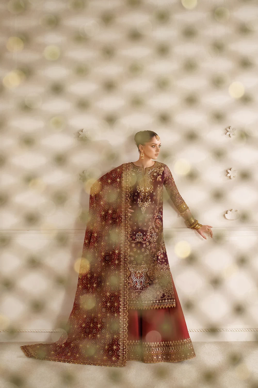 EMBROIDERED CHIFFON CH14-07 - CHV14D07