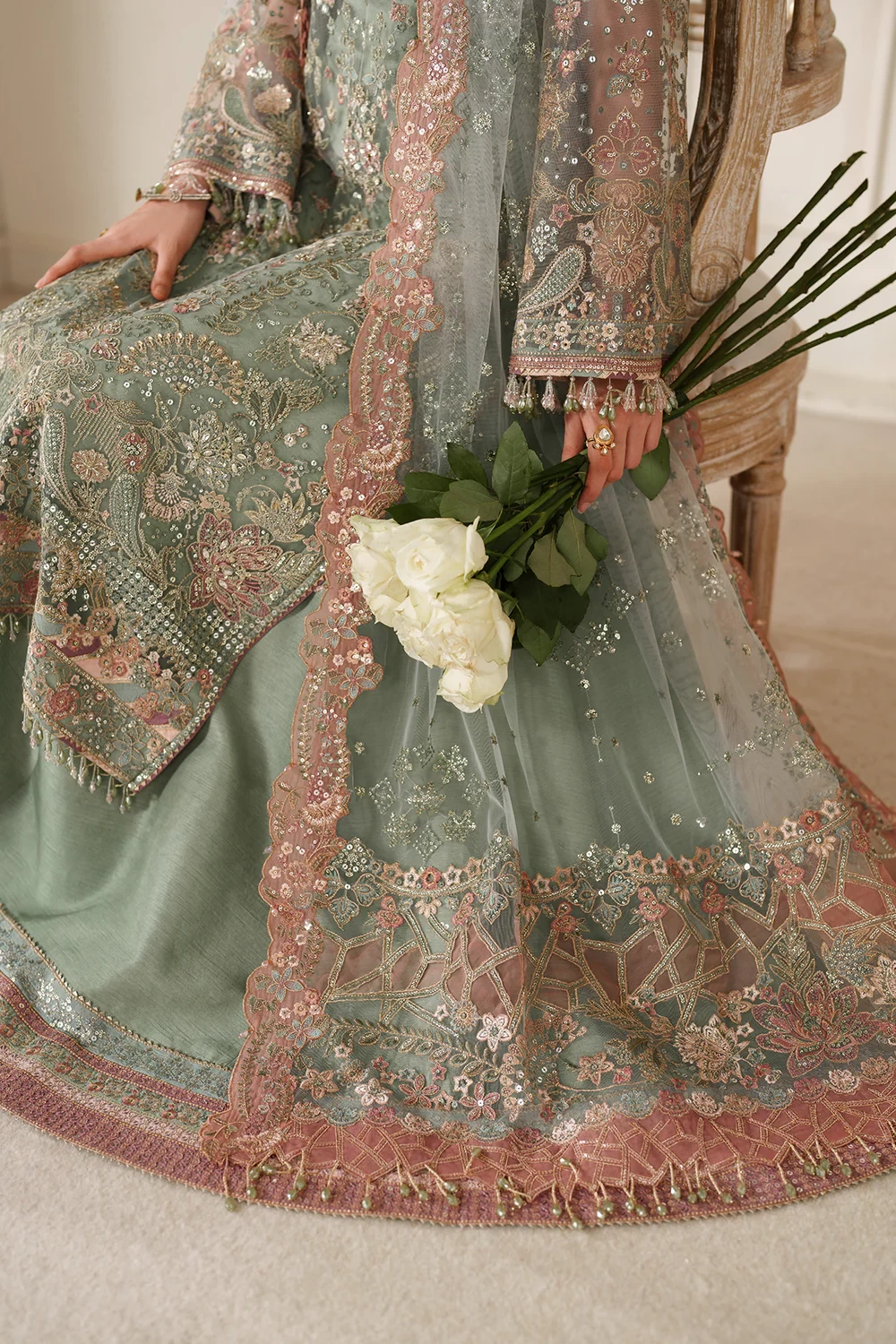 EMBROIDERED NET CH14-06  - CHV14D06