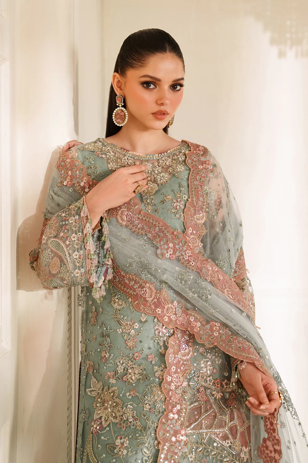 EMBROIDERED NET CH14-06  - CHV14D06