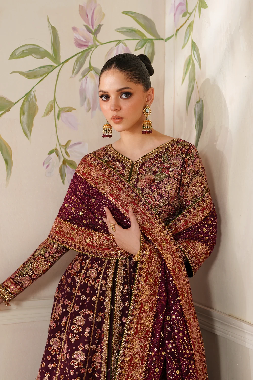 EMBROIDERED CHIFFON CH14-05 - CHV14D05