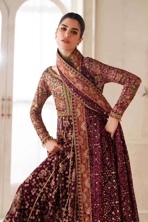 EMBROIDERED CHIFFON CH14-05 - CHV14D05