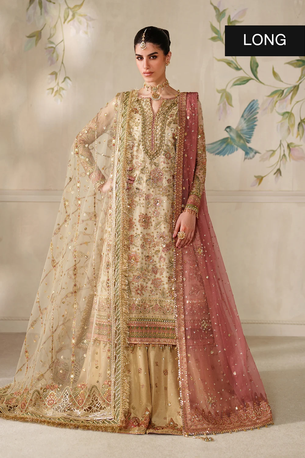 EMBROIDERED NET CH14-02  - CHV14D02 ●