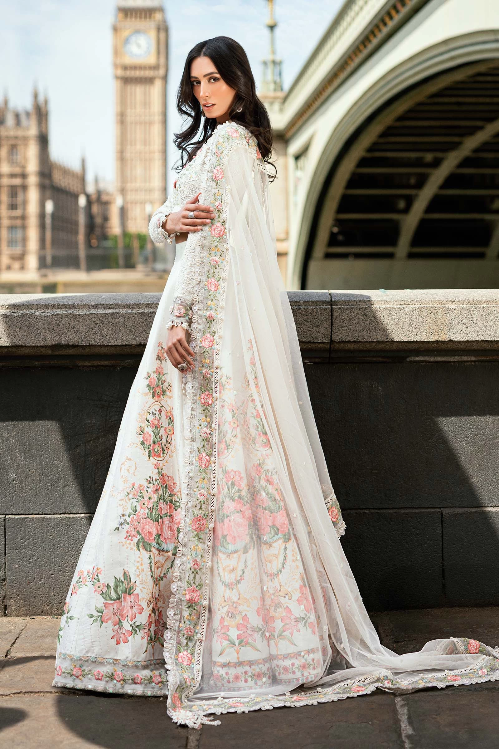 3 Piece Unstitched Embroidered Raw Silk Suit - WF-09-02-White