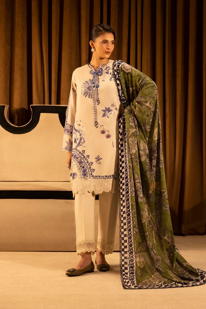 Linen Muzlin 3 Piece Suit - SKU: M253-020B-3CR