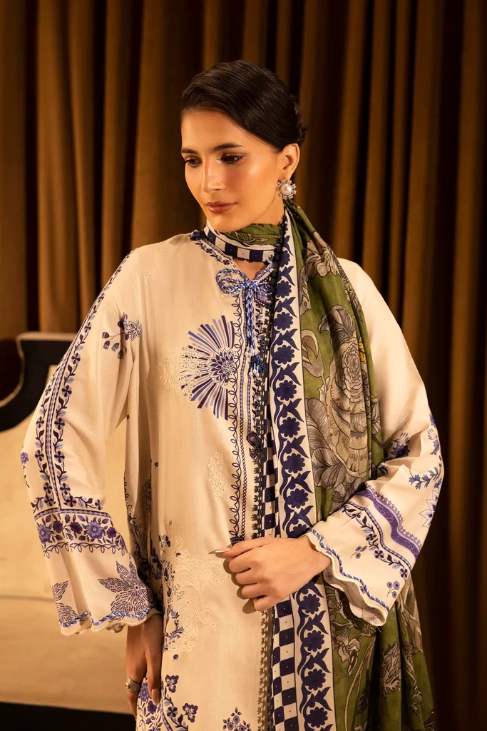 Linen Muzlin 3 Piece Suit - SKU: M253-020B-3CR