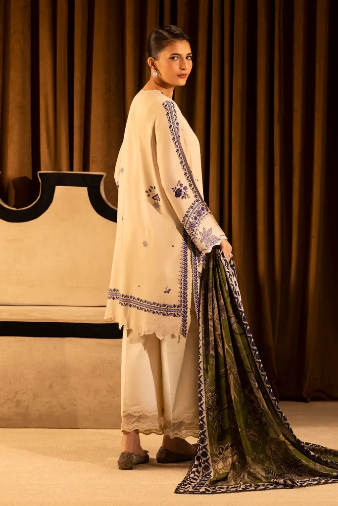 Linen Muzlin 3 Piece Suit - SKU: M253-020B-3CR