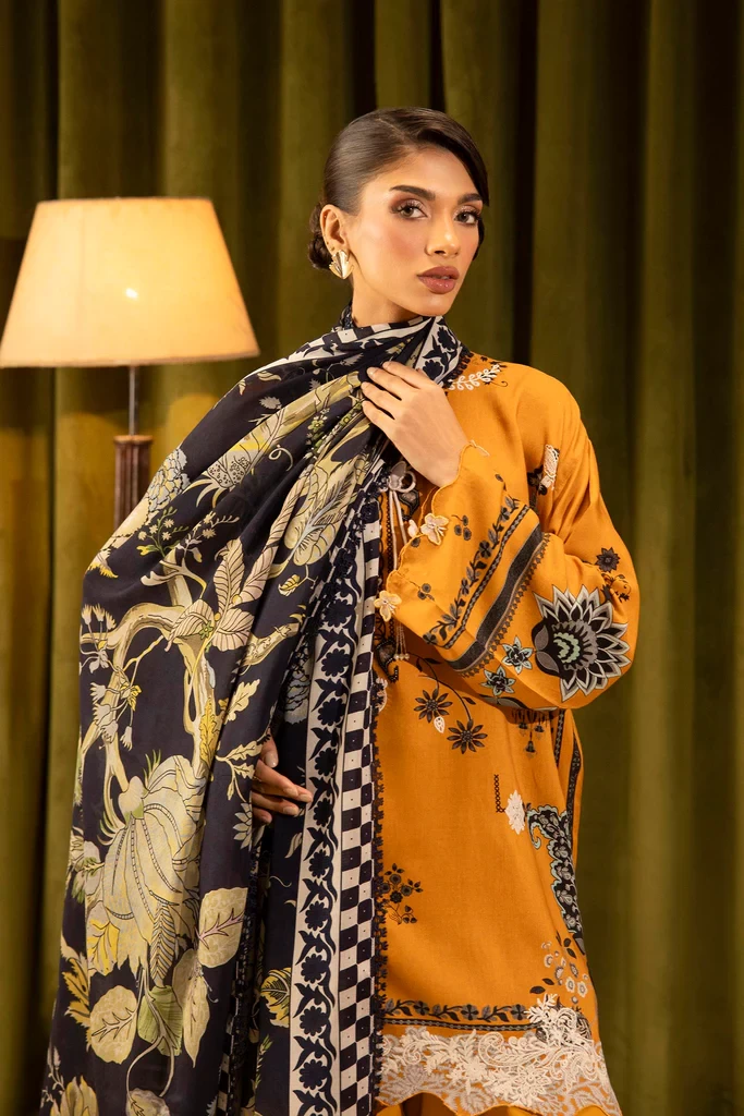 Linen Muzlin 3 Piece Suit - SKU: M253-020A-3CR