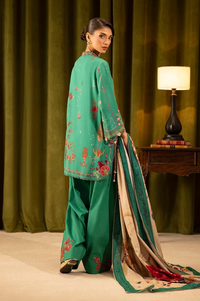 Linen Muzlin 3 Piece Suit - SKU: M253-019B-3CQ