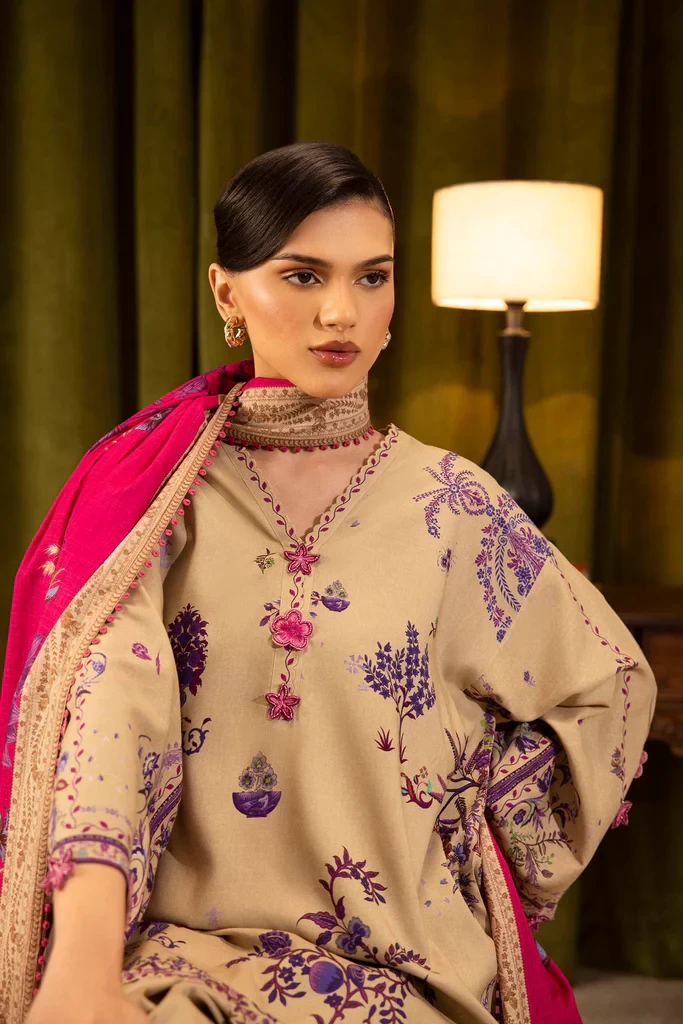 Linen Muzlin 3 Piece Suit - SKU: M253-019A-3CQ