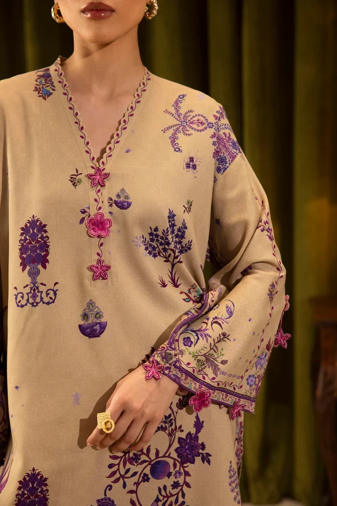 Linen Muzlin 3 Piece Suit - SKU: M253-019A-3CQ