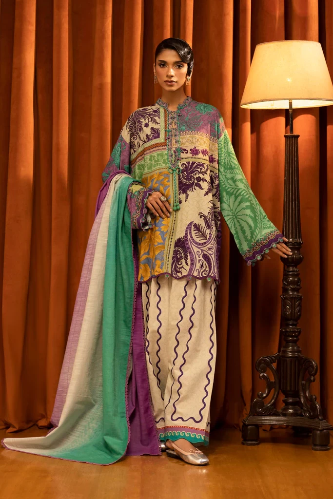 Linen Muzlin 3 Piece Suit - SKU: M253-018B-3CQ