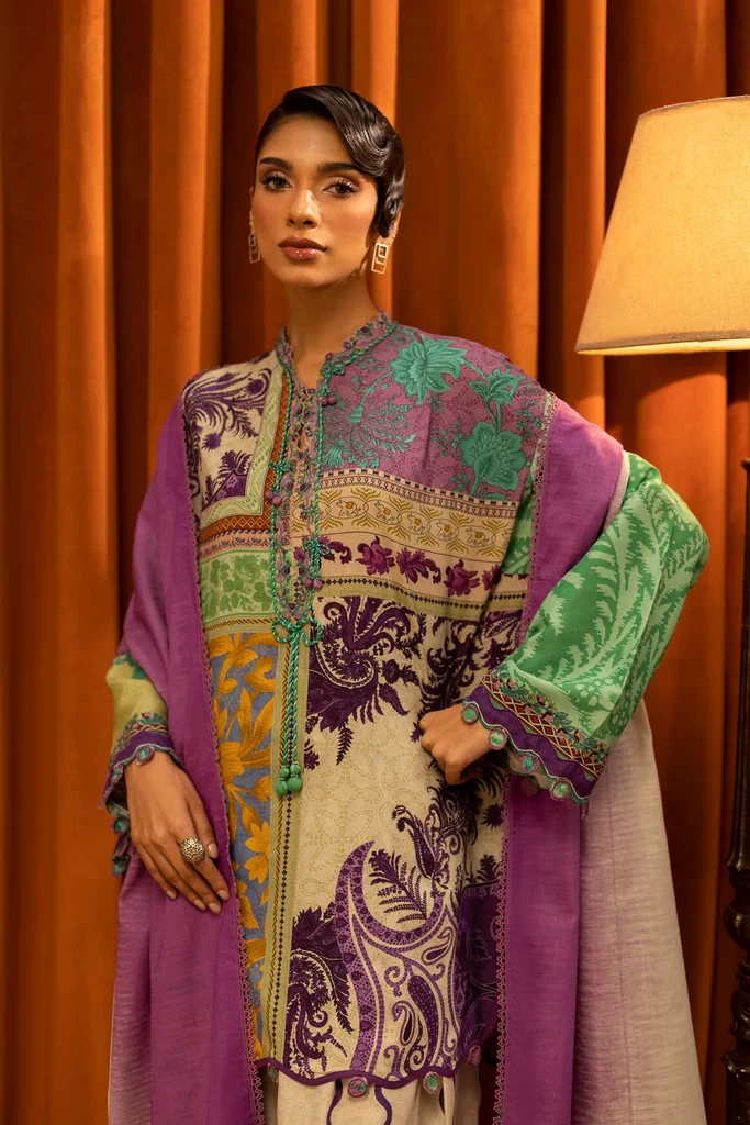 Linen Muzlin 3 Piece Suit - SKU: M253-018B-3CQ