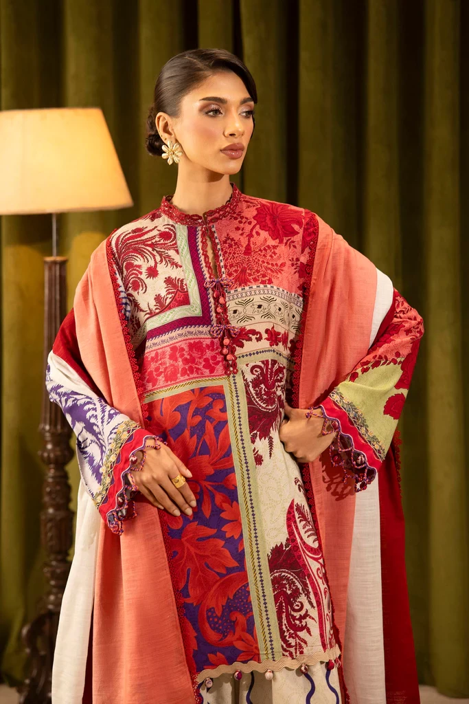 Linen Muzlin 3 Piece Suit - SKU: M253-018A-3CQ