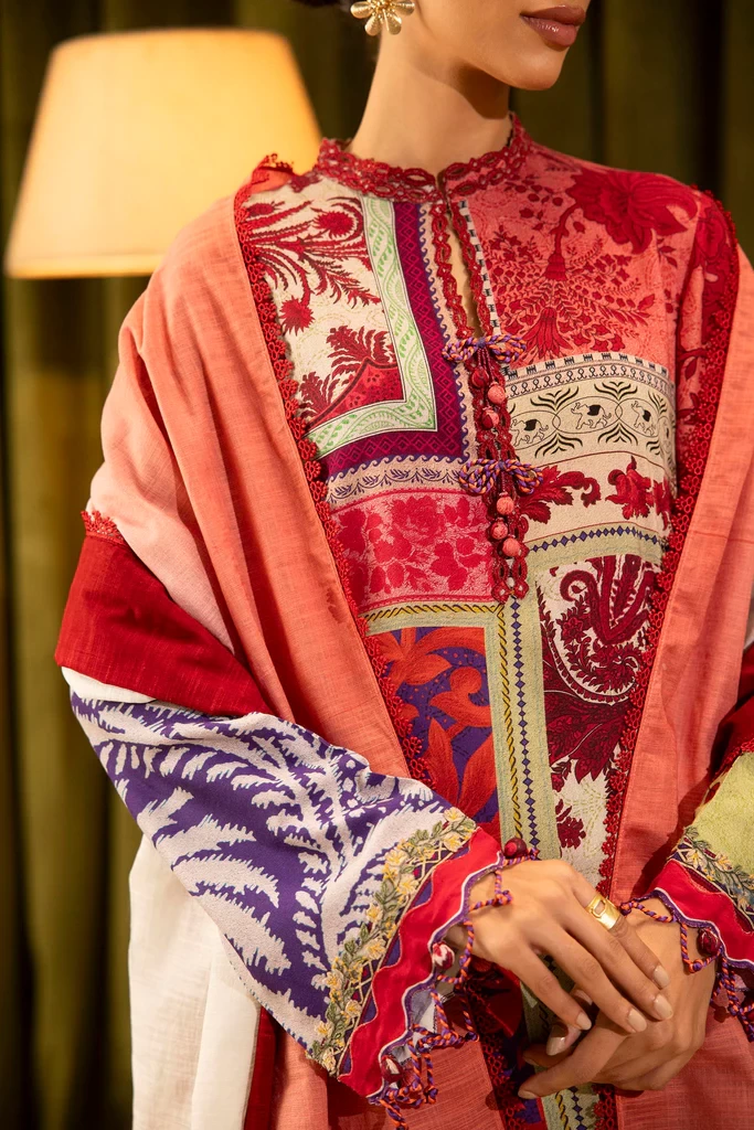 Linen Muzlin 3 Piece Suit - SKU: M253-018A-3CQ