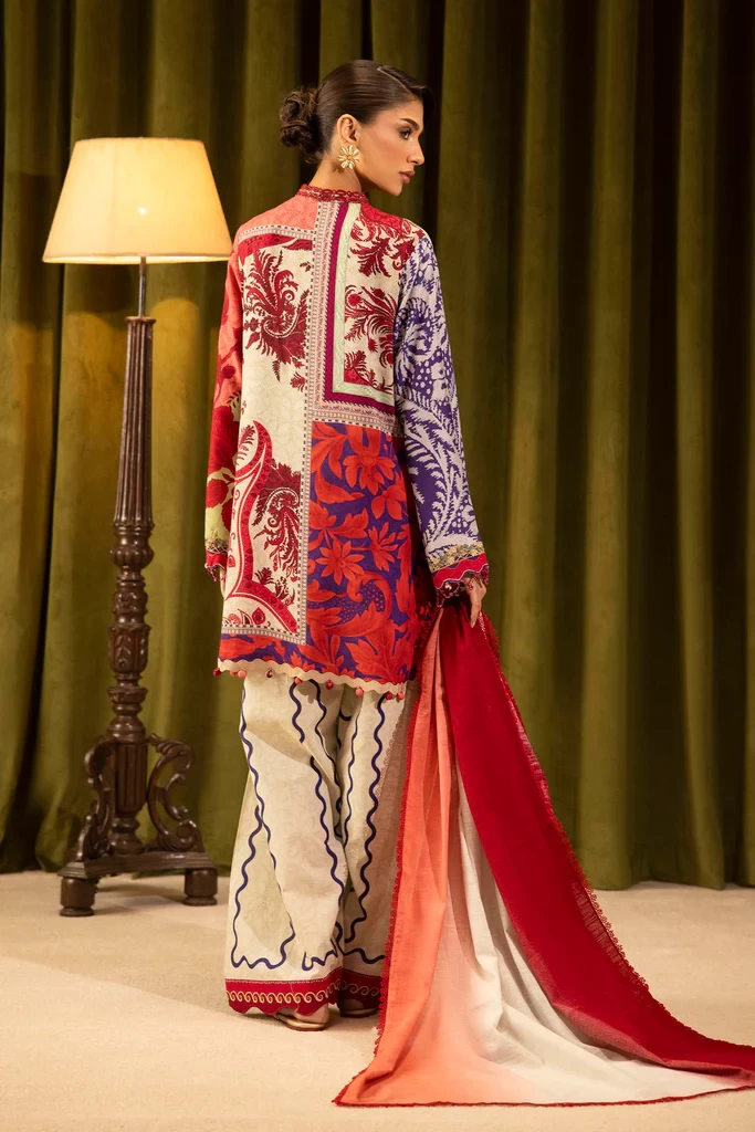 Linen Muzlin 3 Piece Suit - SKU: M253-018A-3CQ
