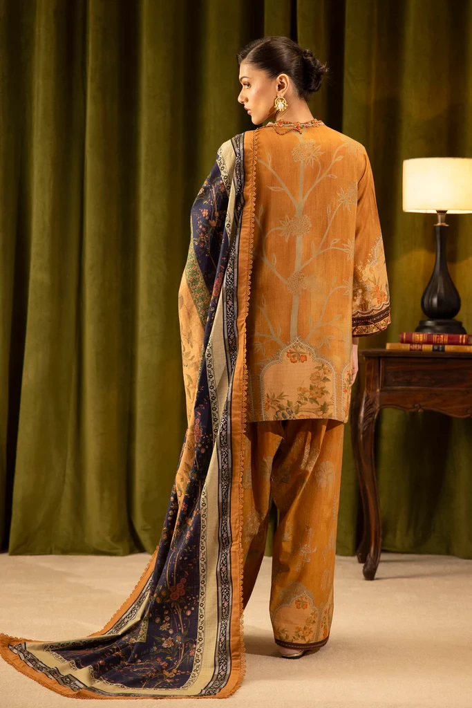 Linen Muzlin 3 Piece Suit - SKU: M253-016B-3CY