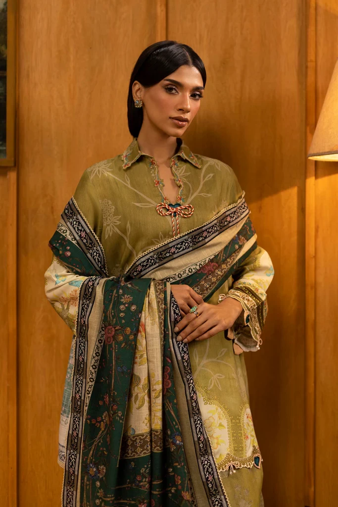 Linen Muzlin 3 Piece Suit - SKU: M253-016A-3CY