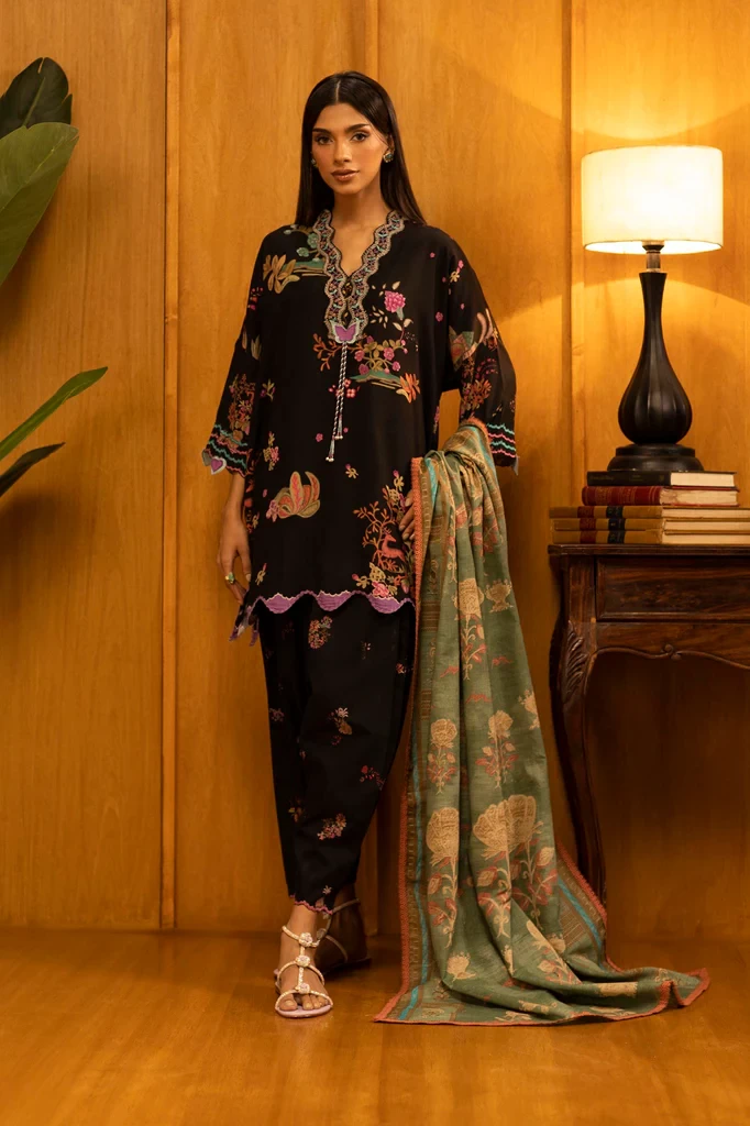 Linen Muzlin 3 Piece Suit. -SKU: M253-014B-3CQ