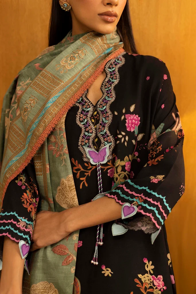 Linen Muzlin 3 Piece Suit. -SKU: M253-014B-3CQ